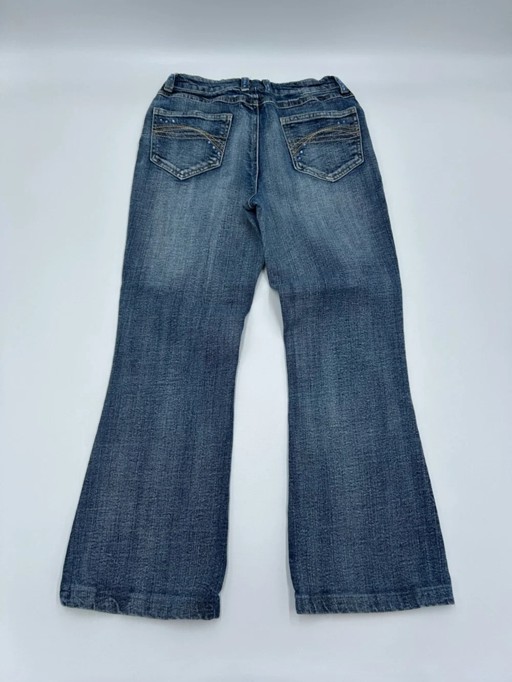 Justice Blue Embellished Flare Jeans 12reg